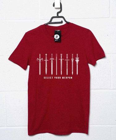 Select Your Weapon Legendary Swords Mens Graphic T-Shirt 8Ball